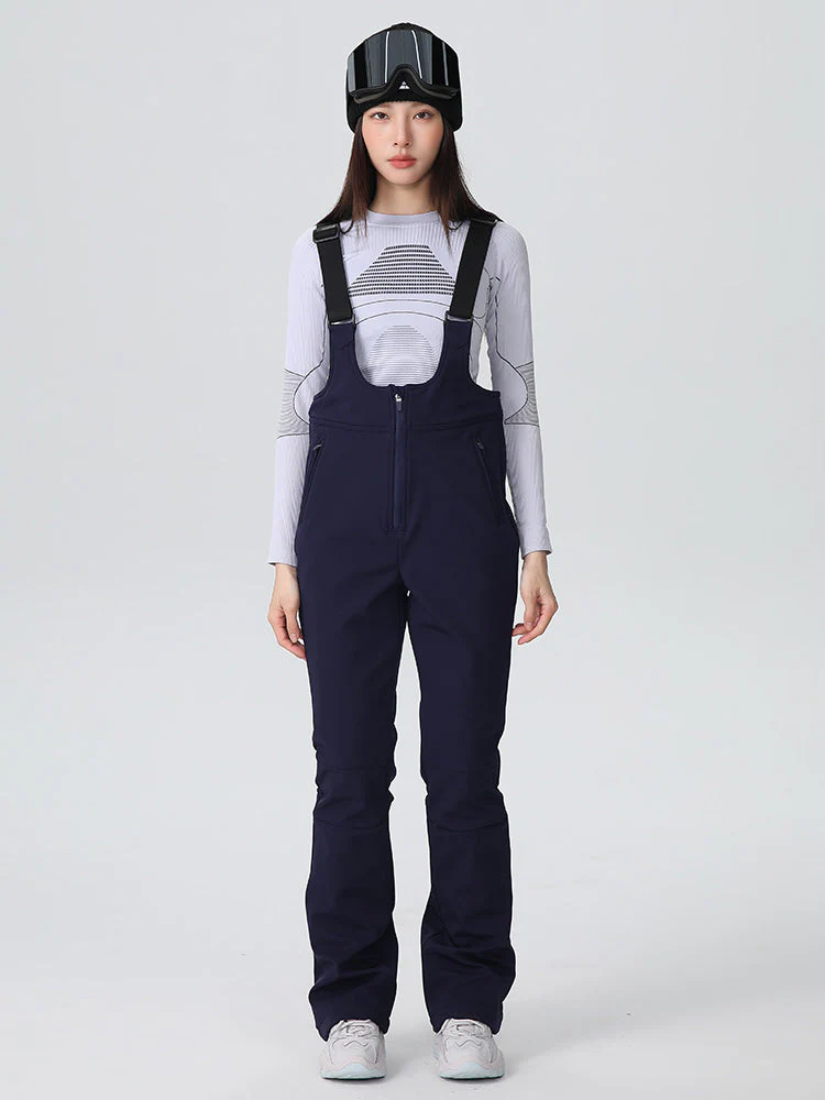 Women's Searipe Tailored Flex Flare Ski Bibs Overalls - Image 9