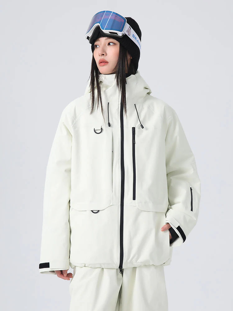 Women's Searipe Unisex All-Weather Mountain Rider Backcountry Utility Snow Jacket - Image 2