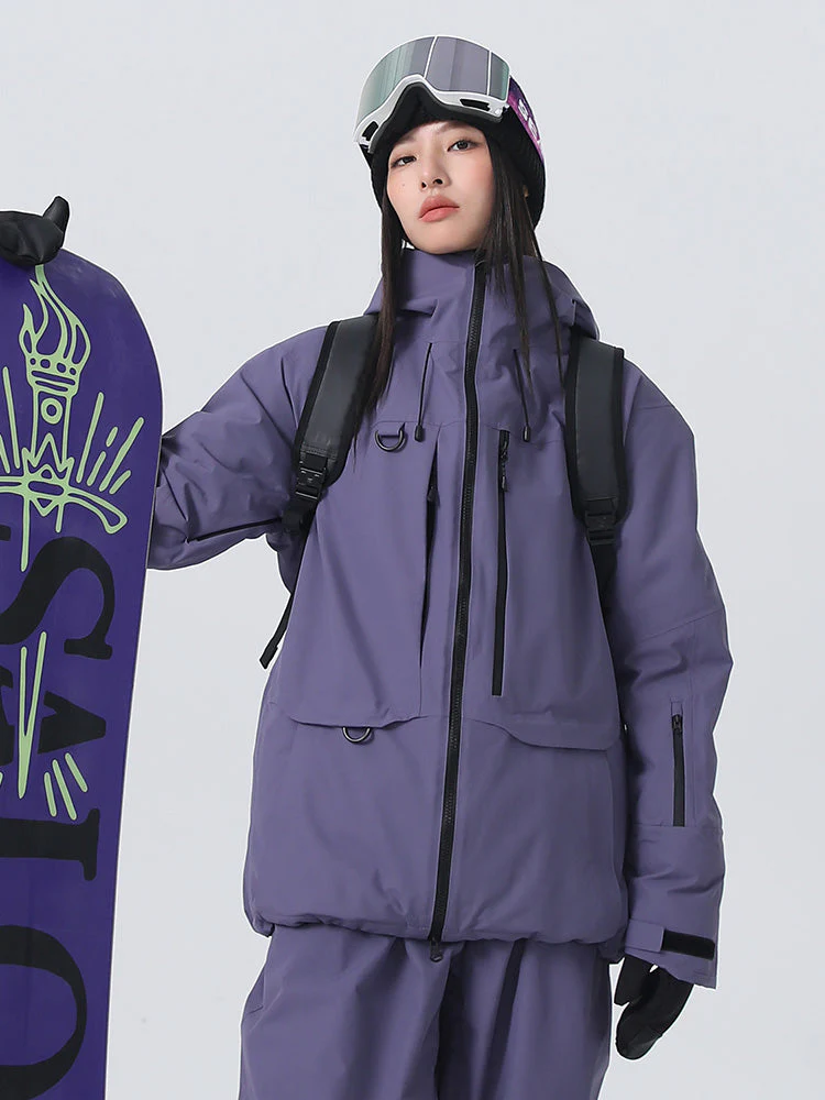 Women's Searipe Unisex All-Weather Mountain Rider Backcountry Utility Snow Jacket - Image 4
