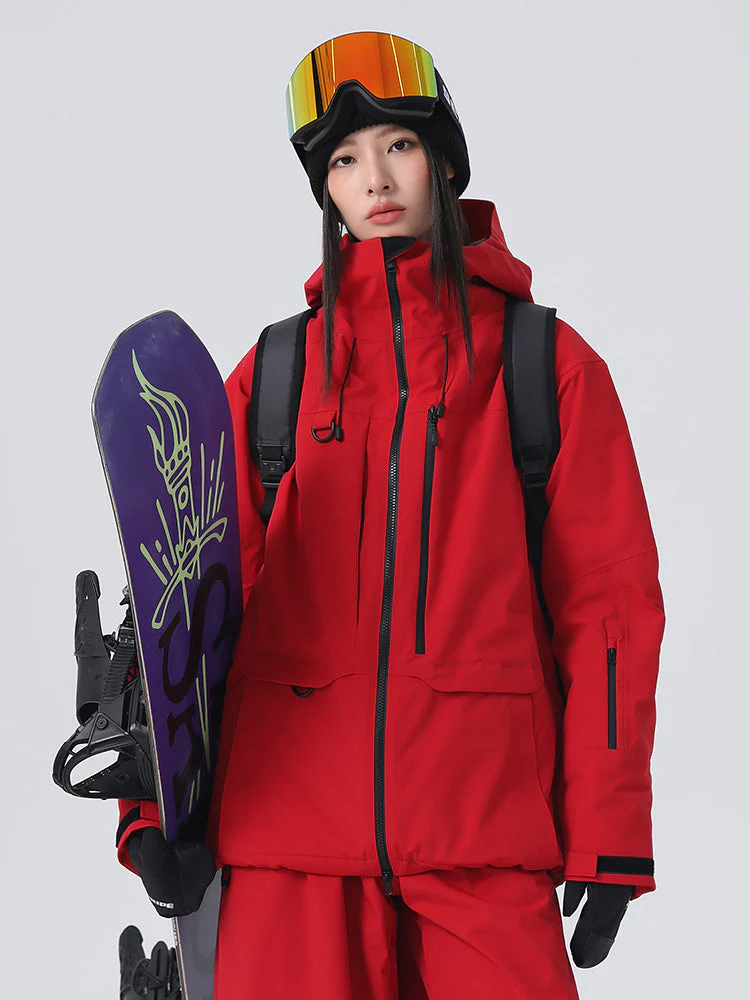 Women's Searipe Unisex All-Weather Mountain Rider Backcountry Utility Snow Jacket - Image 5