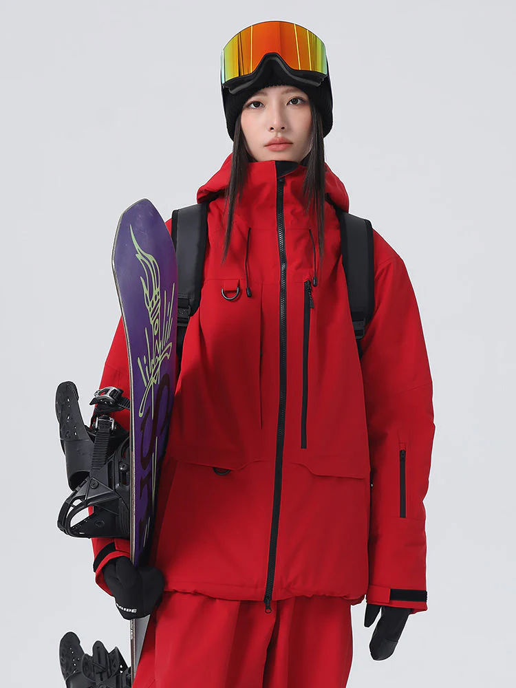 Women's Searipe Unisex All-Weather Mountain Rider Backcountry Utility Snow Jacket - Image 6