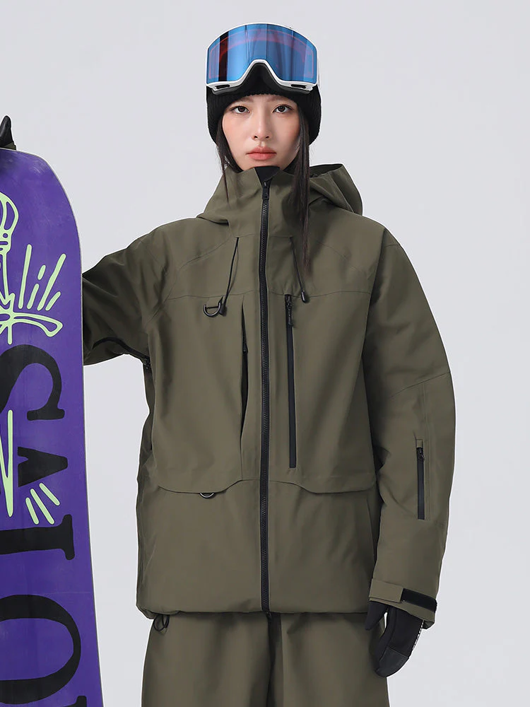 Women's Searipe Unisex All-Weather Mountain Rider Backcountry Utility Snow Jacket - Image 8