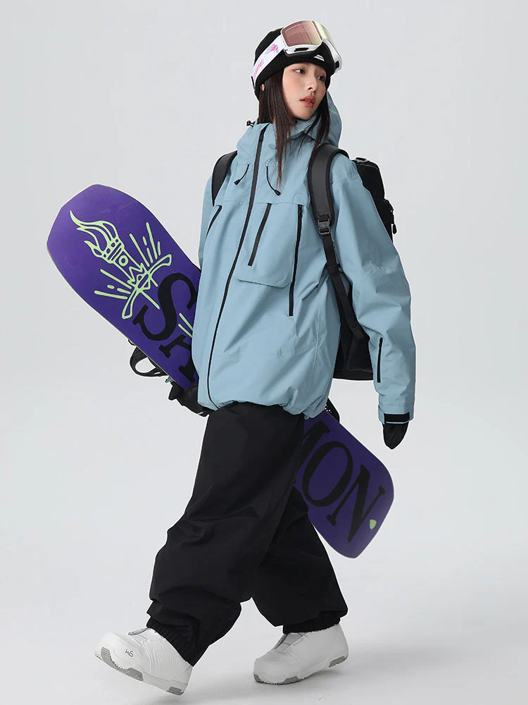 Women's Searipe Unisex Durable Mountain Pro All-Terrain Baggy Snow Suit - Image 3