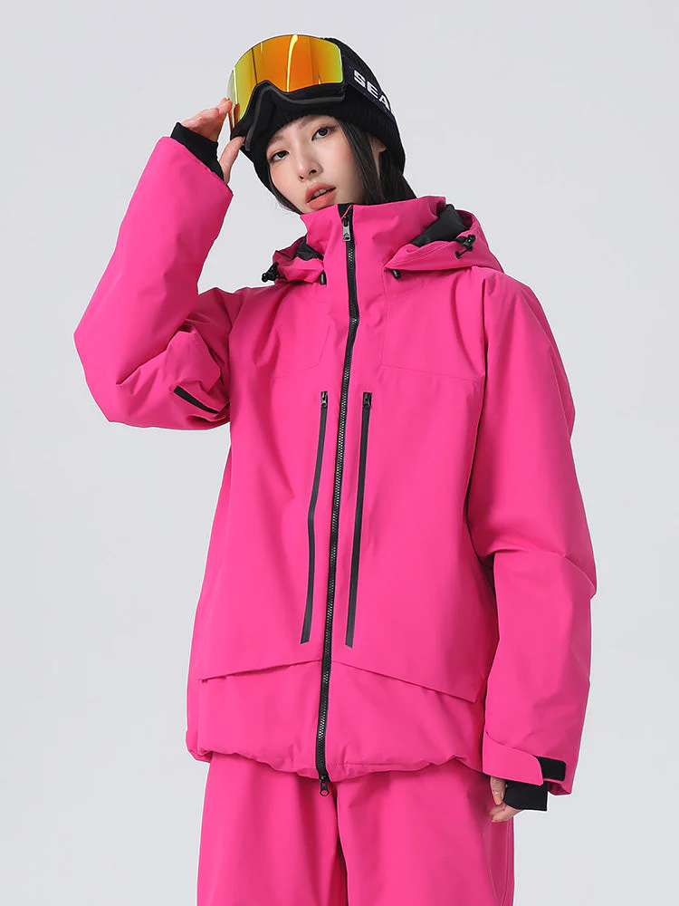 Women's Searipe Unisex Ridge Master Mountain Freerider Baggy Snow Jacket - Image 2