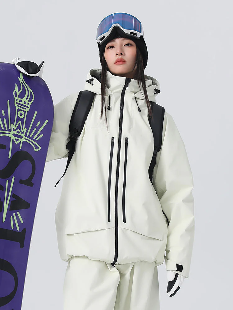 Women's Searipe Unisex Ridge Master Mountain Freerider Baggy Snow Jacket - Image 3