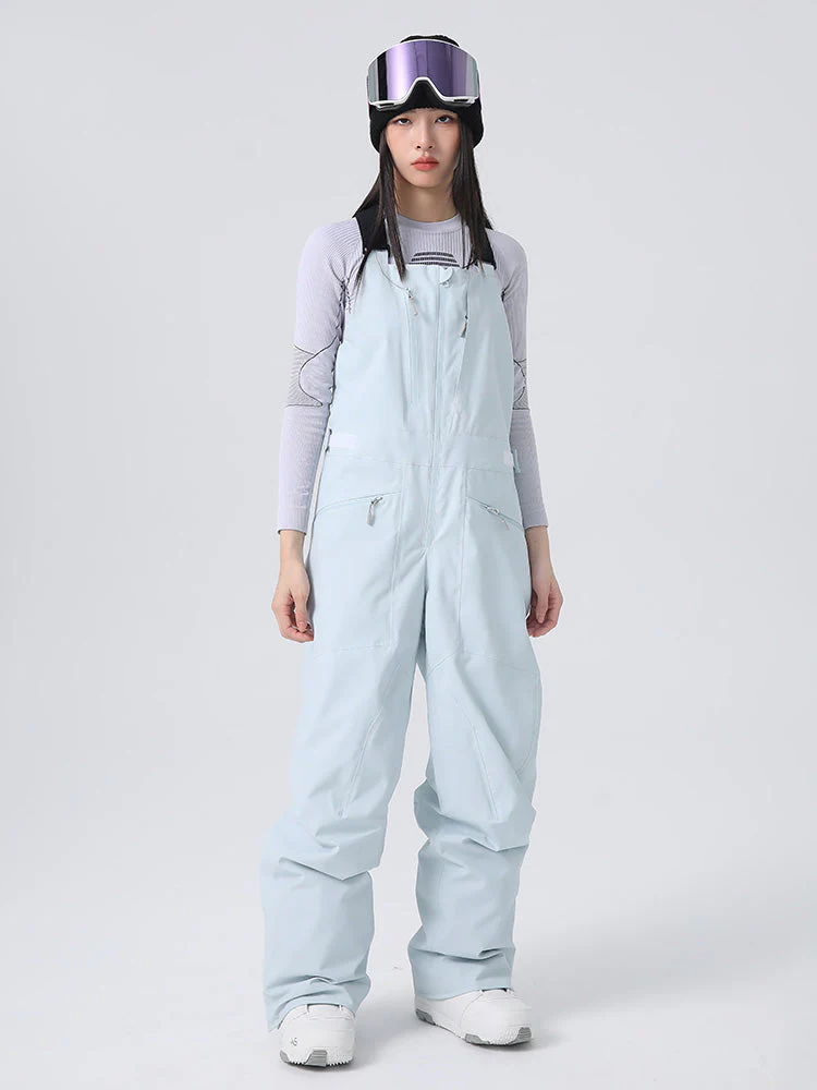 Women's Searipe Unisex Urban Trek Durable Baggy Snow Bibs Overalls - Image 12