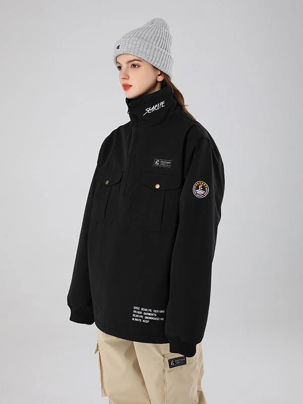 Women's Searipe Waste Land Half Zip Cargo Snow Jacket - Image 9