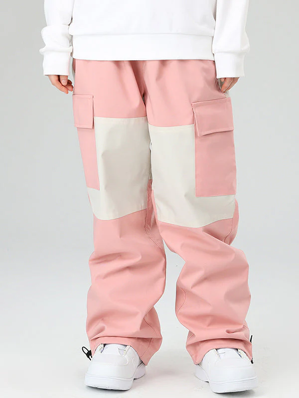 Women's Searipe Winter Freerider Colorblock Cargo Snow Pants - Image 3