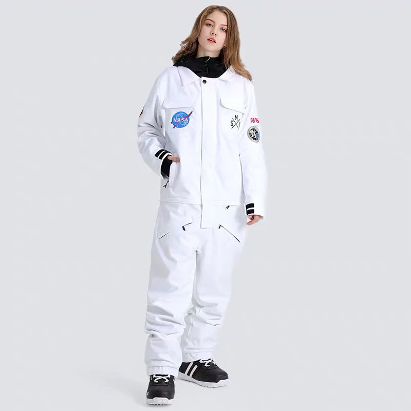 Women's SMN Slope Star Nasa Icon One Piece Ski Suits Winter Snowsuits - Image 6