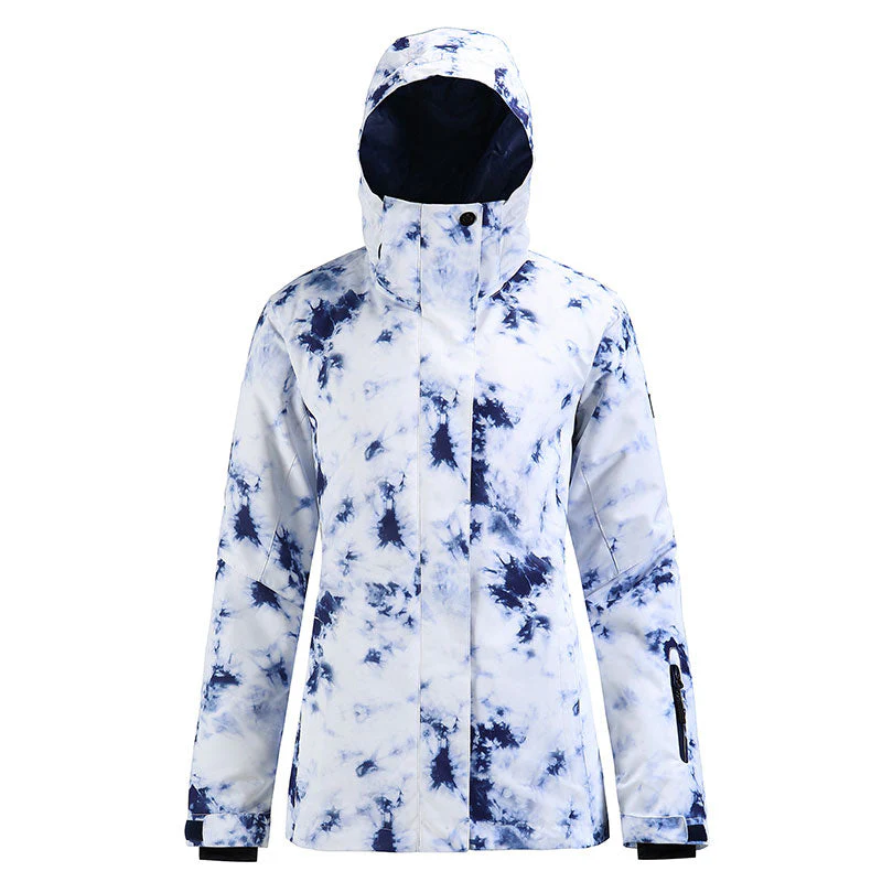 Women's SMN Mountain Fortune Colorful Print Snowboard Jacket - Image 14