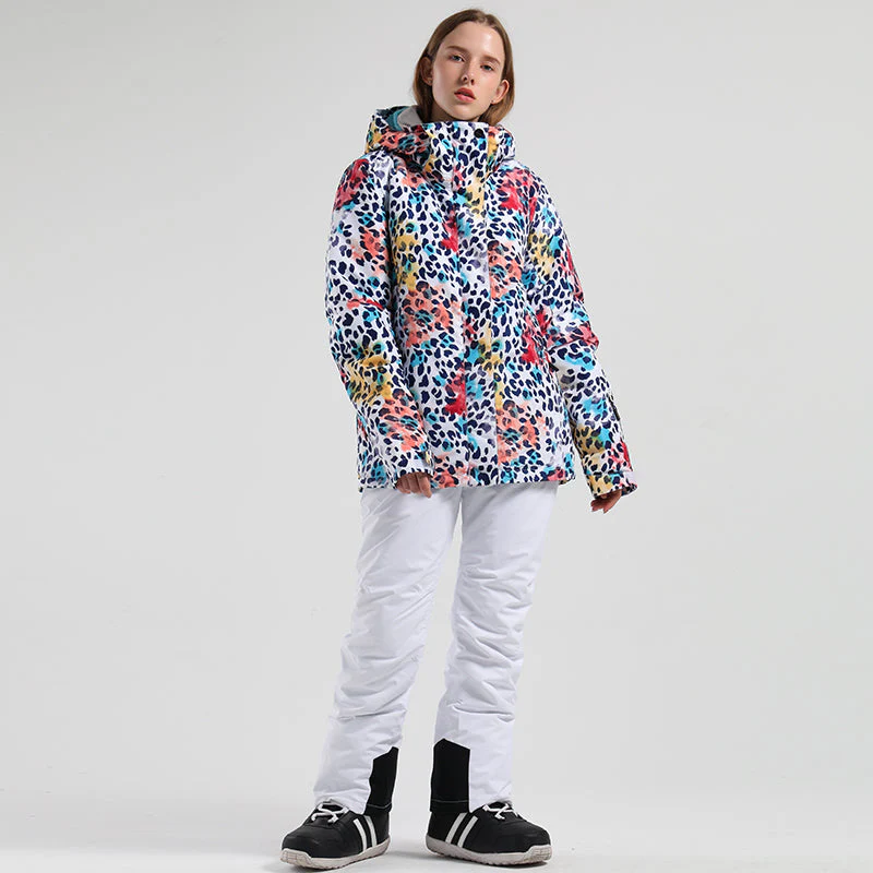 Women's SMN  Winter Forest Two Piece Snowsuits Snow Jacket & Pants Set