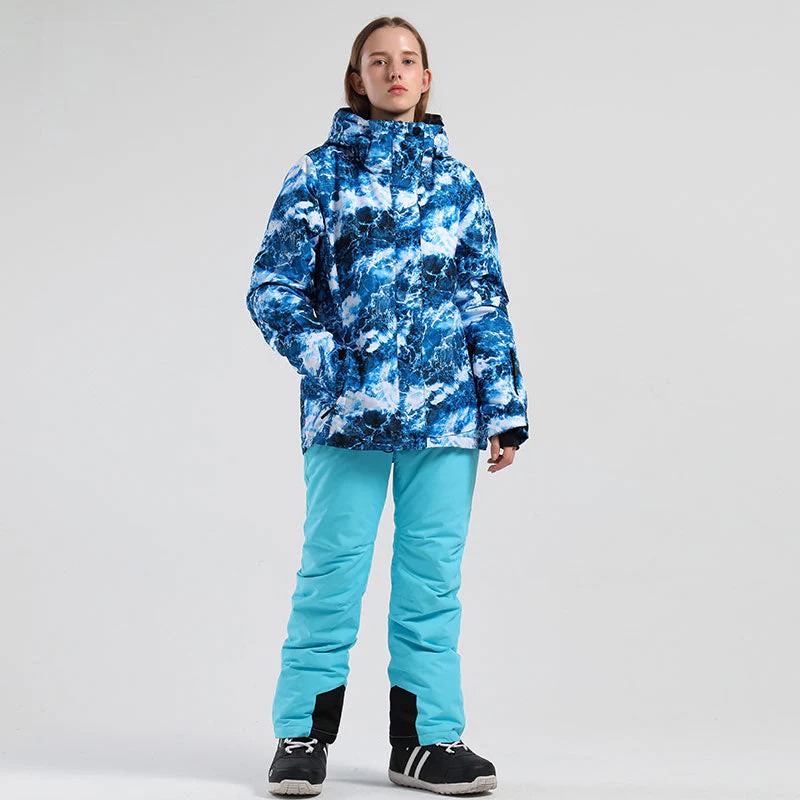 Women's SMN  Winter Forest Two Piece Snowsuits Snow Jacket & Pants Set - Image 3