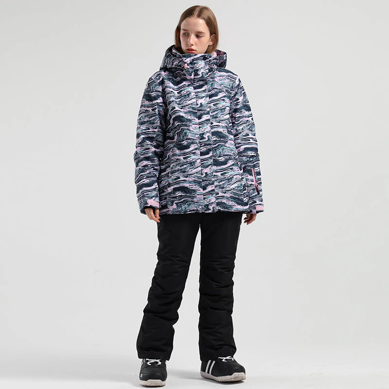 Women's SMN  Winter Forest Two Piece Snowsuits Snow Jacket & Pants Set - Image 5
