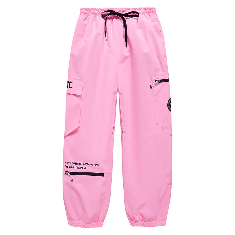 Women's Arctic Queen Trendy Cargo Snowboard Pants - Image 5