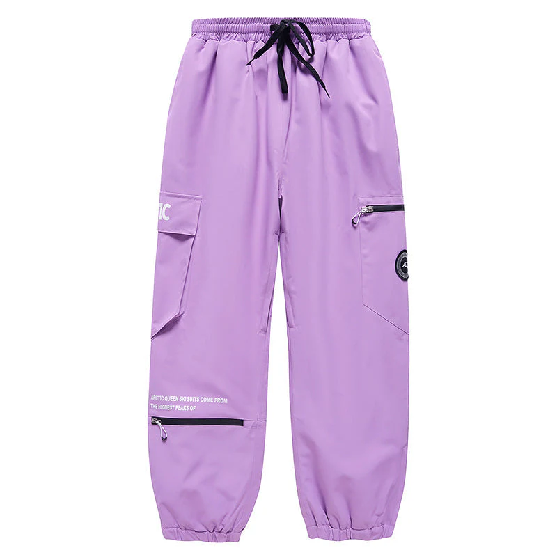 Women's Arctic Queen Trendy Cargo Snowboard Pants - Image 6