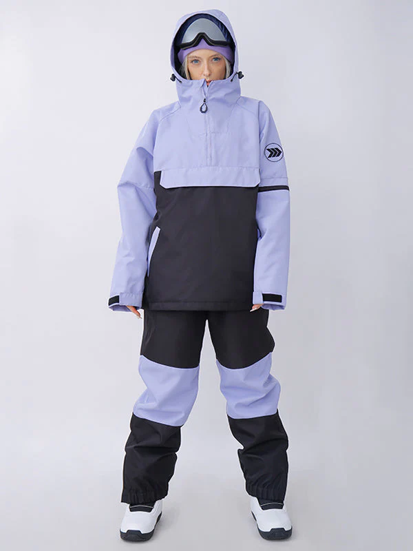 Women's Snowverb Alpine Ranger Colorblock Anorak Snow Jacket - Image 10