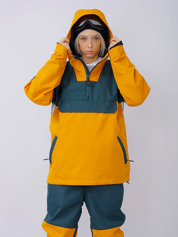 Women's Snowverb Alpine Ranger Colorblock Anorak Snow Jacket - Image 6