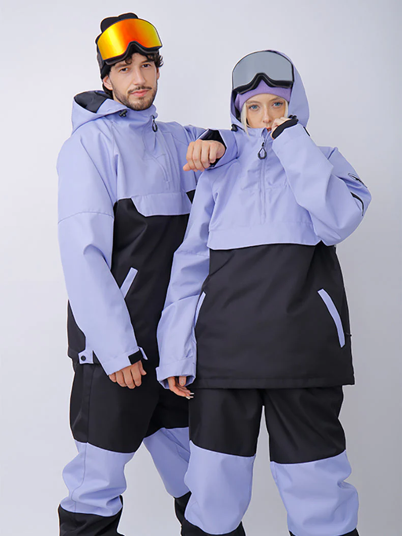 Women's Snowverb Alpine Ranger Colorblock Anorak Snow Jacket - Image 8