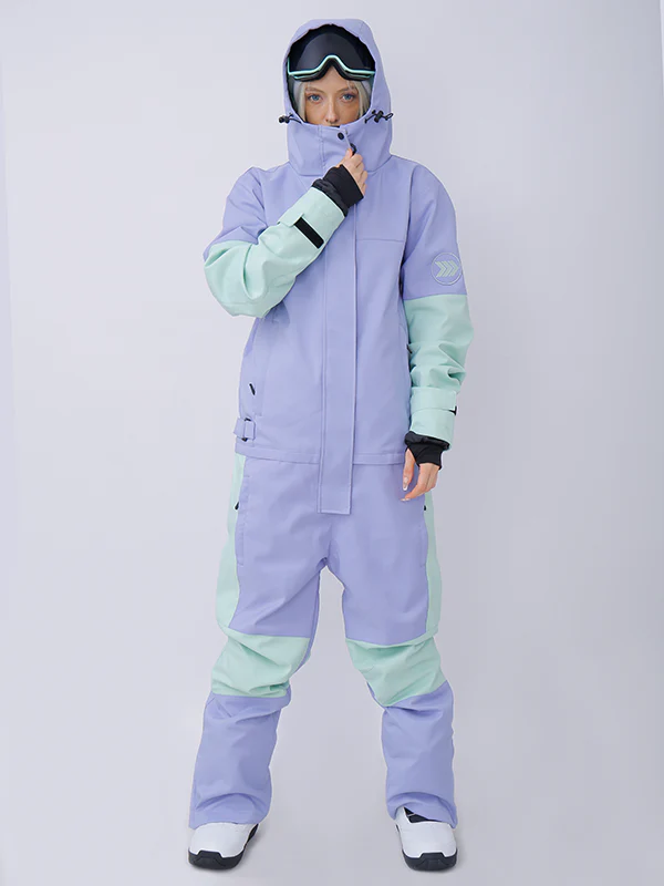 Women's Snowverb Alpine Ranger Colorblock One Piece Snowsuit - Image 3