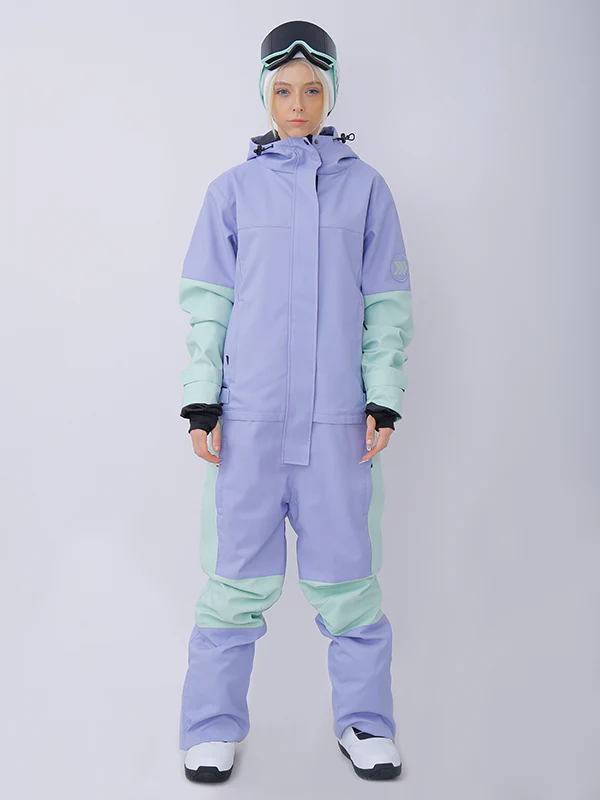 Women's Snowverb Alpine Ranger Colorblock One Piece Snowsuit - Image 4
