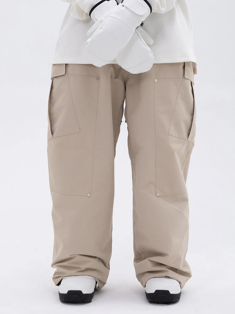 Women's Double Knee Mountain Freestyle Baggy Camo Snow Pants - Image 12