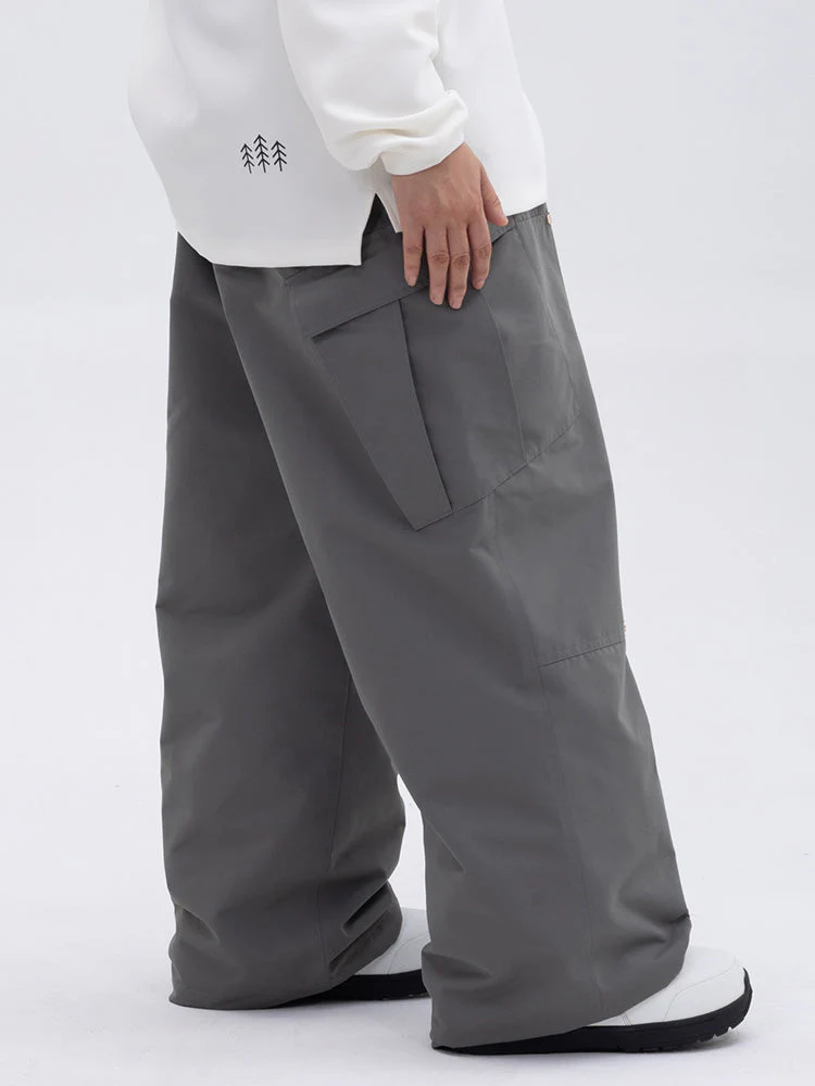 Women's Double Knee Mountain Freestyle Baggy Camo Snow Pants - Image 15