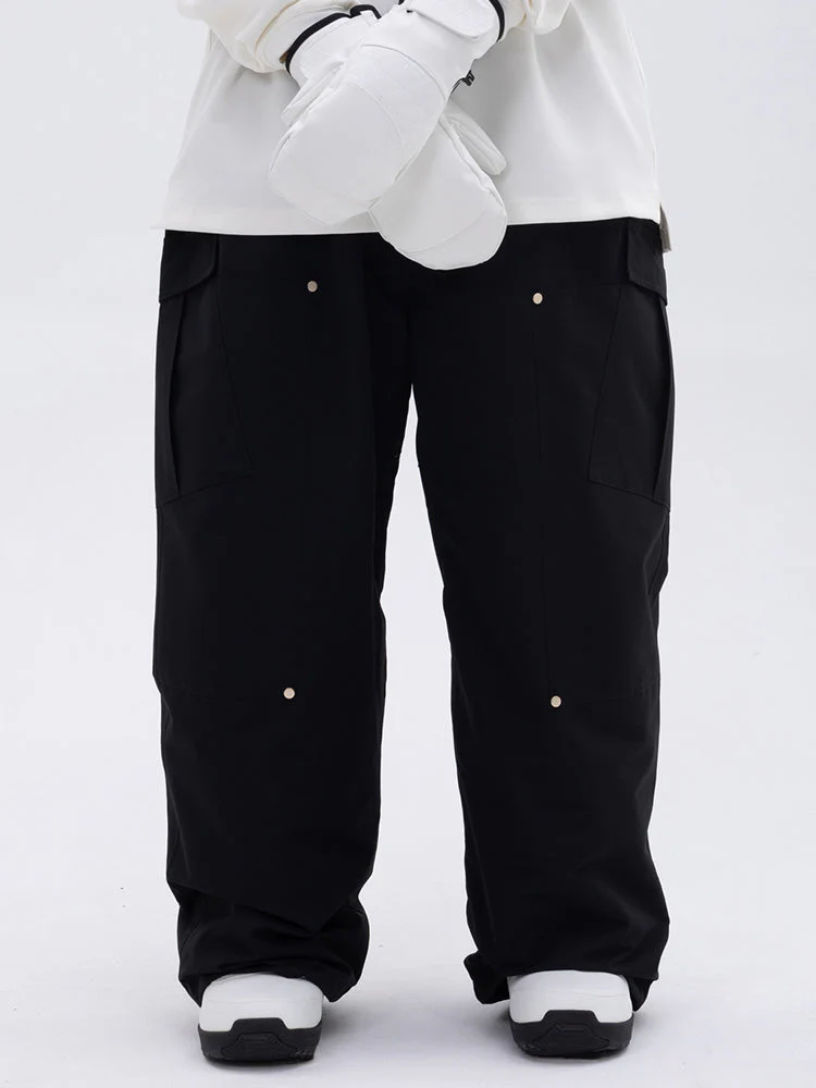 Women's Double Knee Mountain Freestyle Baggy Snow Pants - Image 3