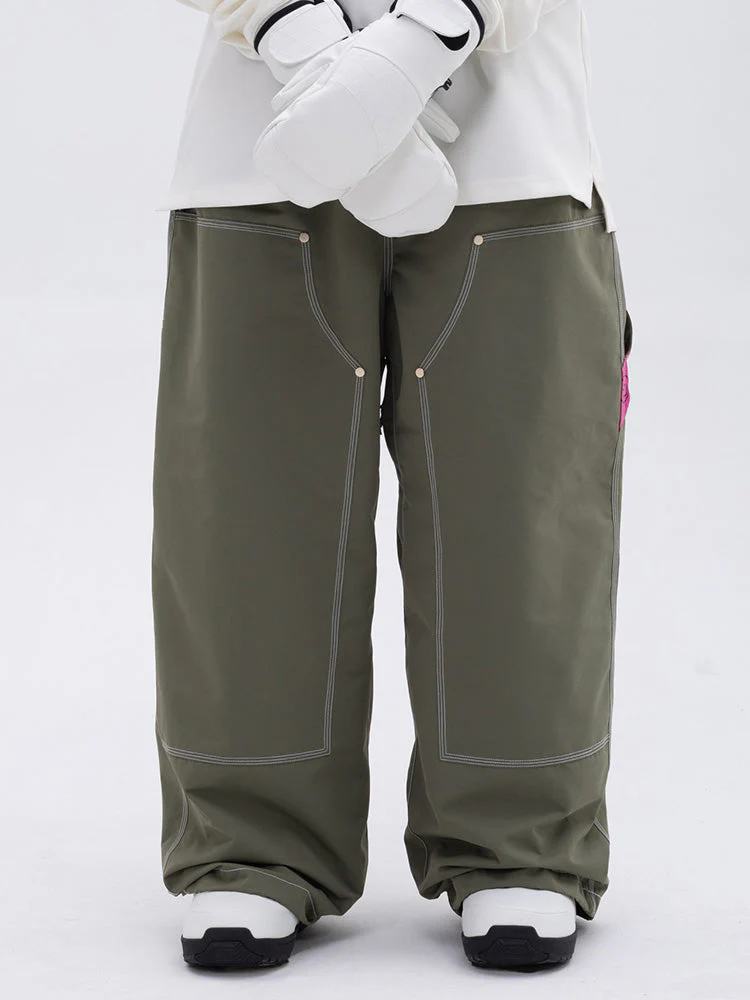 Women's Urban Street Style Freerider Baggy Snow Pants - Image 9