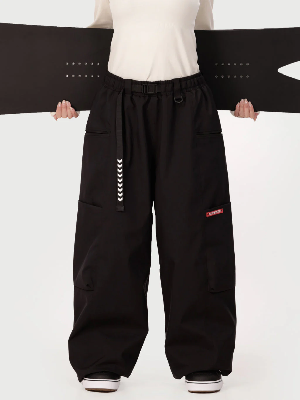 Women's Techline Durable Stretch Utility Cargo Snow Pants – Baggy Freestyle Fit - Image 14