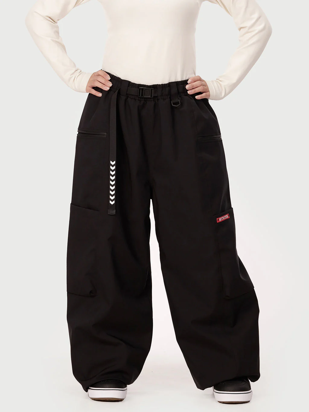 Women's Techline Durable Stretch Utility Cargo Snow Pants – Baggy Freestyle Fit - Image 17