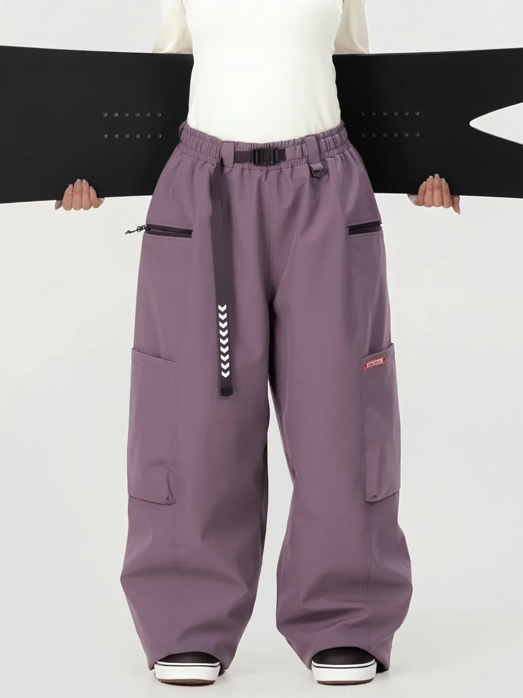 Women's Techline Durable Stretch Utility Cargo Snow Pants – Baggy Freestyle Fit - Image 21