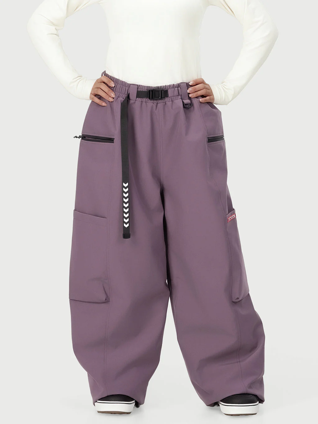 Women's Techline Durable Stretch Utility Cargo Snow Pants – Baggy Freestyle Fit - Image 22