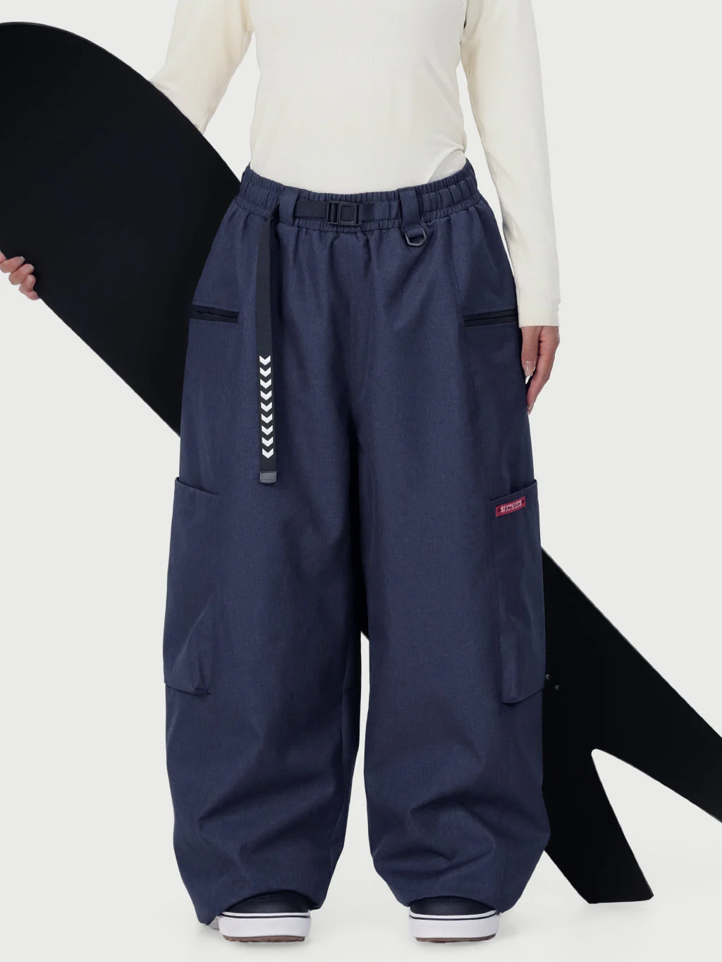 Women's Techline Durable Stretch Utility Cargo Snow Pants – Baggy Freestyle Fit - Image 24