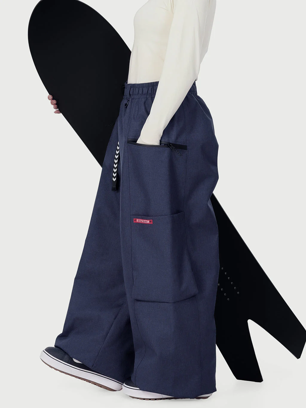 Women's Techline Durable Stretch Utility Cargo Snow Pants – Baggy Freestyle Fit - Image 25