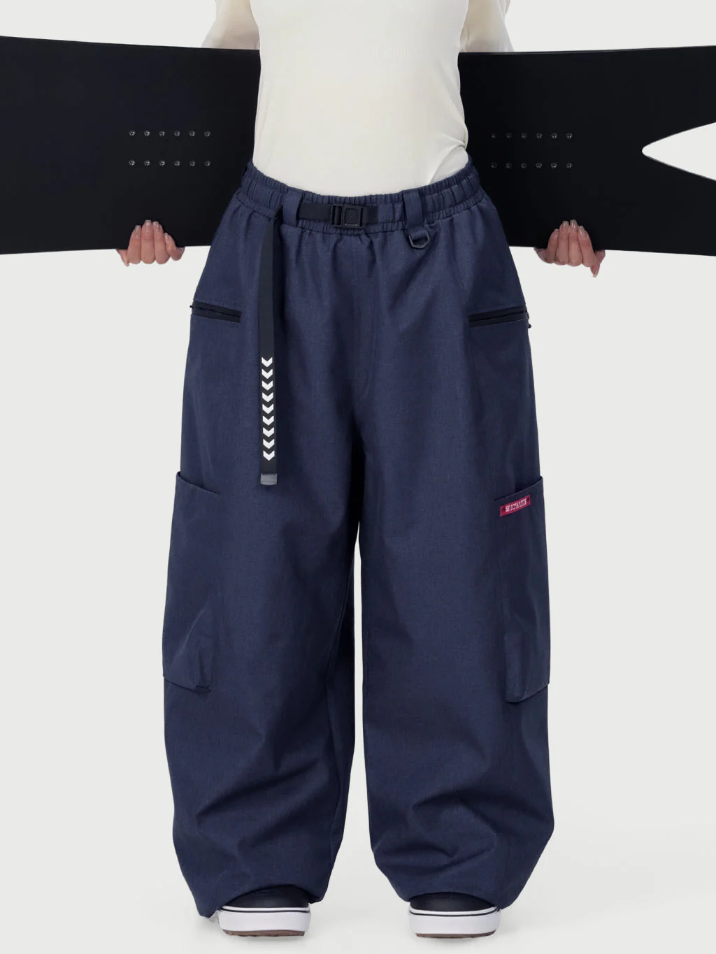 Women's Techline Durable Stretch Utility Cargo Snow Pants – Baggy Freestyle Fit - Image 26
