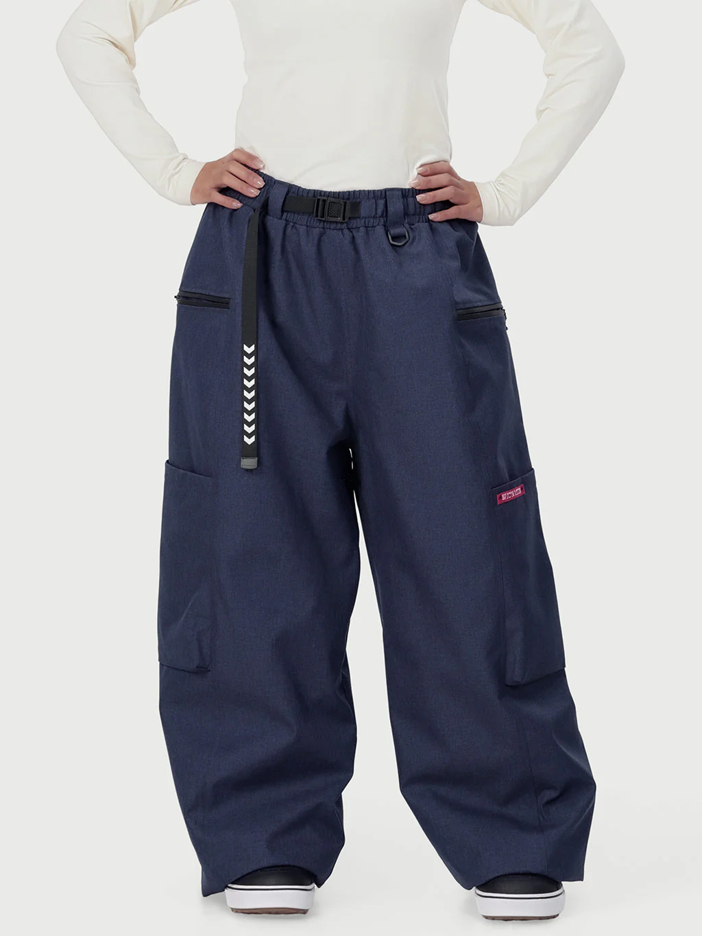 Women's Techline Durable Stretch Utility Cargo Snow Pants – Baggy Freestyle Fit - Image 27