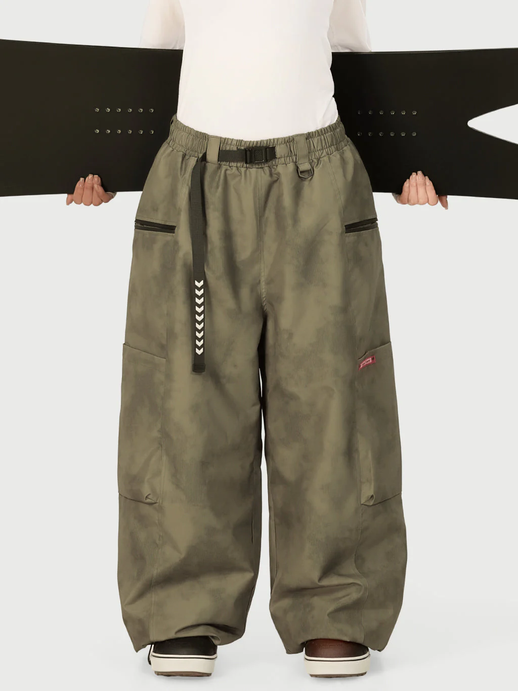 Women's Techline Durable Stretch Utility Cargo Snow Pants – Baggy Freestyle Fit - Image 3