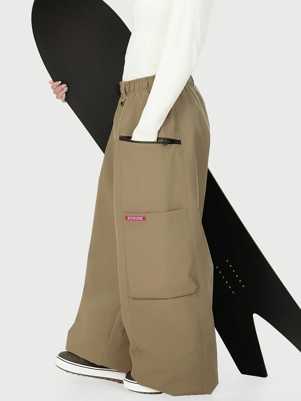 Women's Techline Durable Stretch Utility Cargo Snow Pants – Baggy Freestyle Fit - Image 30