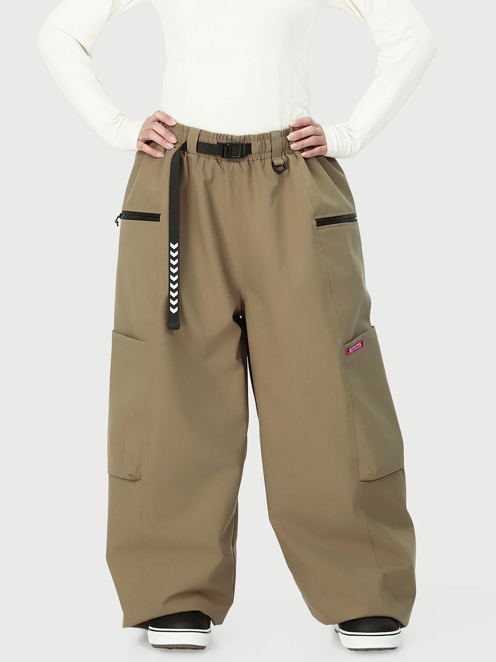 Women's Techline Durable Stretch Utility Cargo Snow Pants – Baggy Freestyle Fit - Image 32