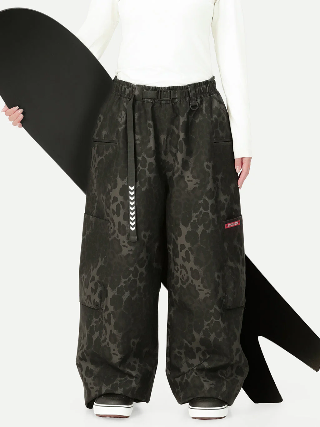 Women's Techline Durable Stretch Utility Cargo Snow Pants – Baggy Freestyle Fit - Image 34