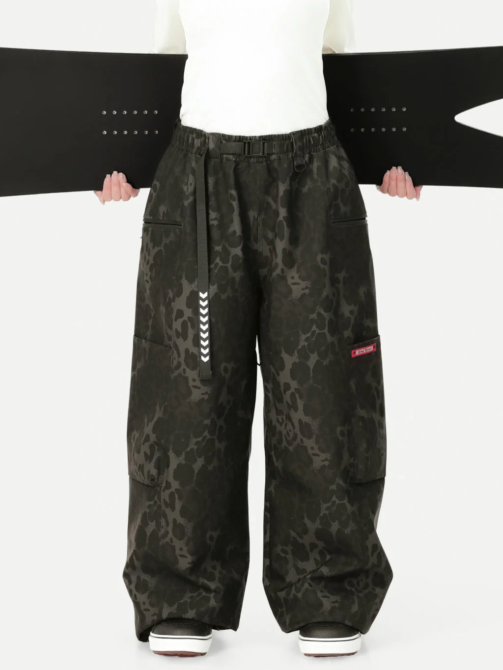 Women's Techline Durable Stretch Utility Cargo Snow Pants – Baggy Freestyle Fit - Image 36