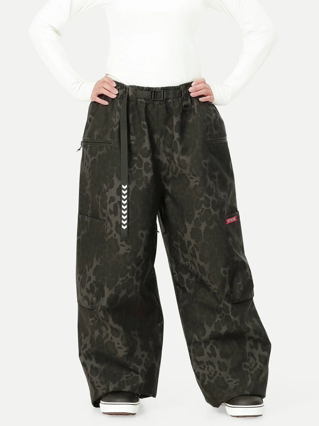 Women's Techline Durable Stretch Utility Cargo Snow Pants – Baggy Freestyle Fit - Image 37