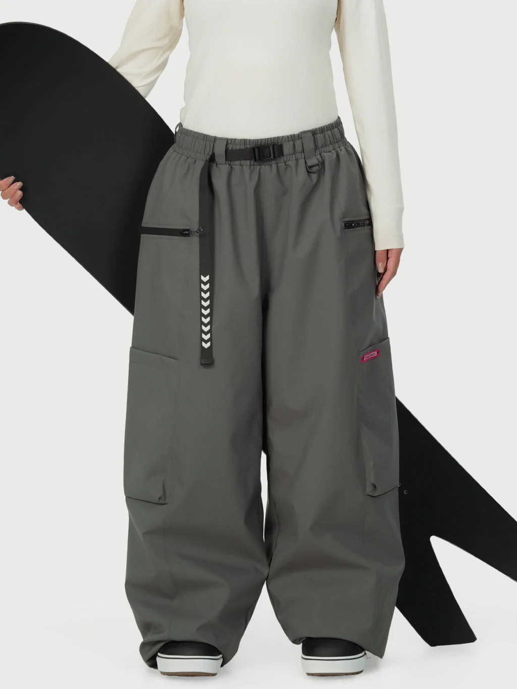 Women's Techline Durable Stretch Utility Cargo Snow Pants – Baggy Freestyle Fit - Image 39