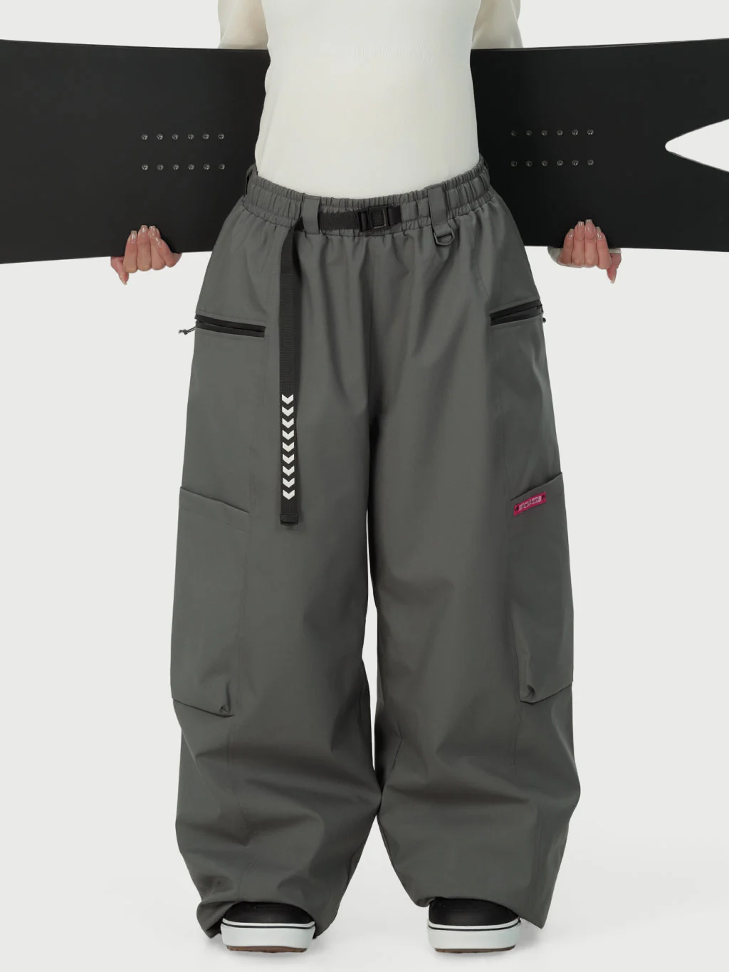 Women's Techline Durable Stretch Utility Cargo Snow Pants – Baggy Freestyle Fit - Image 41