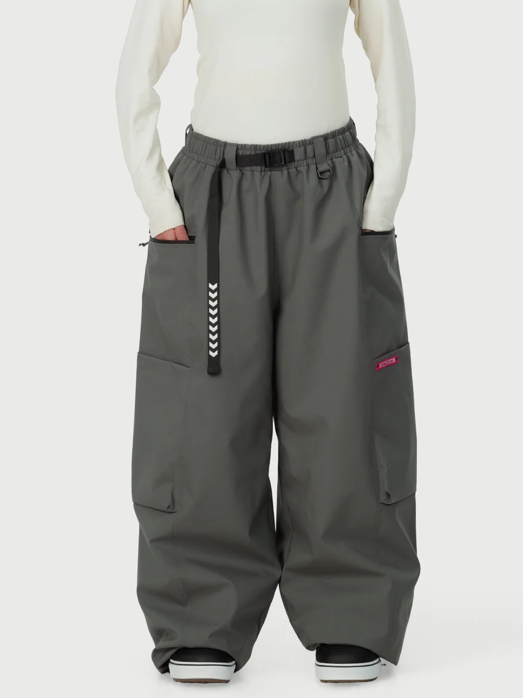 Women's Techline Durable Stretch Utility Cargo Snow Pants – Baggy Freestyle Fit - Image 43