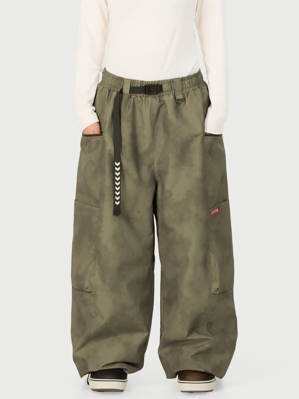 Women's Techline Durable Stretch Utility Cargo Snow Pants – Baggy Freestyle Fit - Image 5