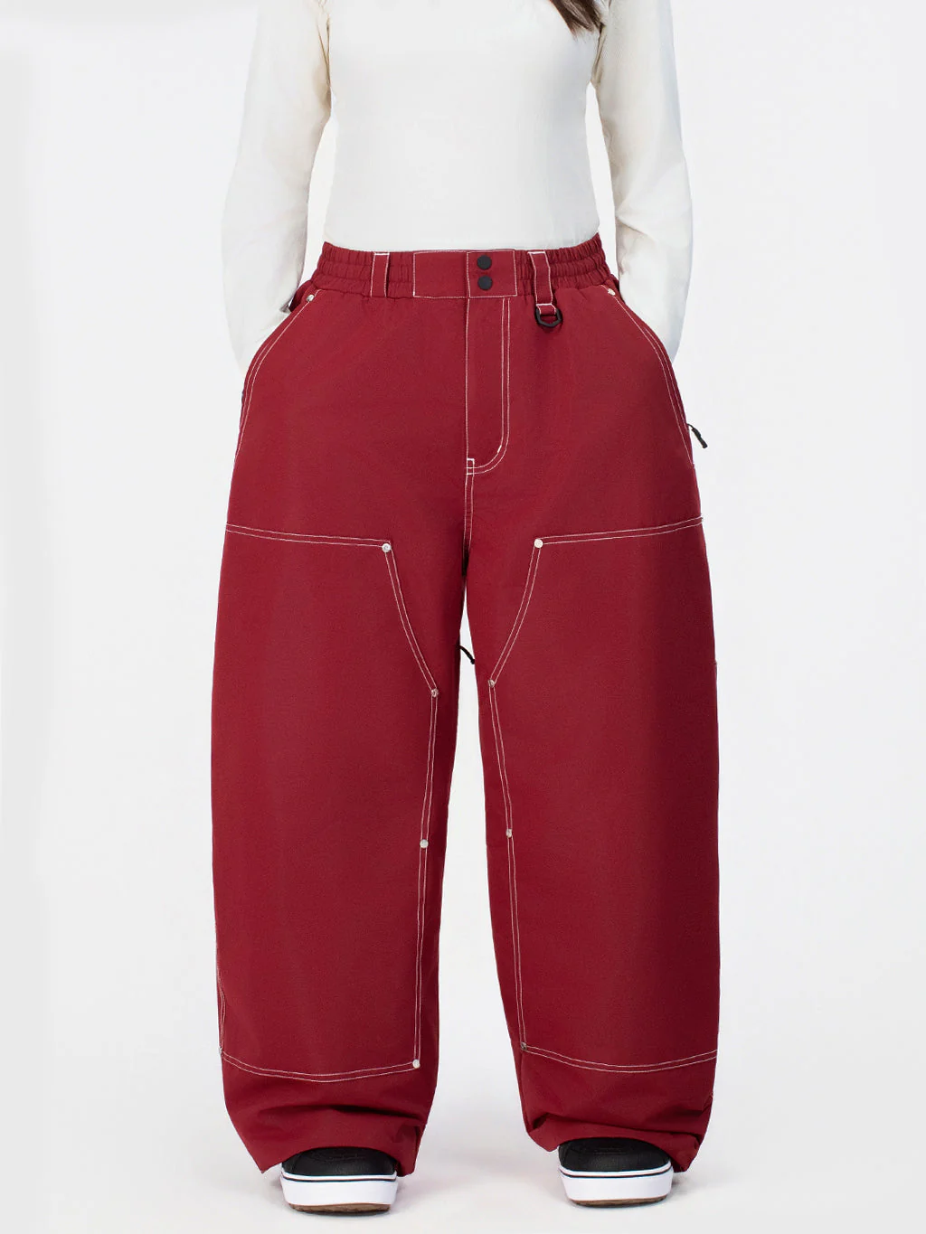 Women's UrbanCraft Utility Freeride Baggy Snowboard Pants with Reinforced Panels - Image 11