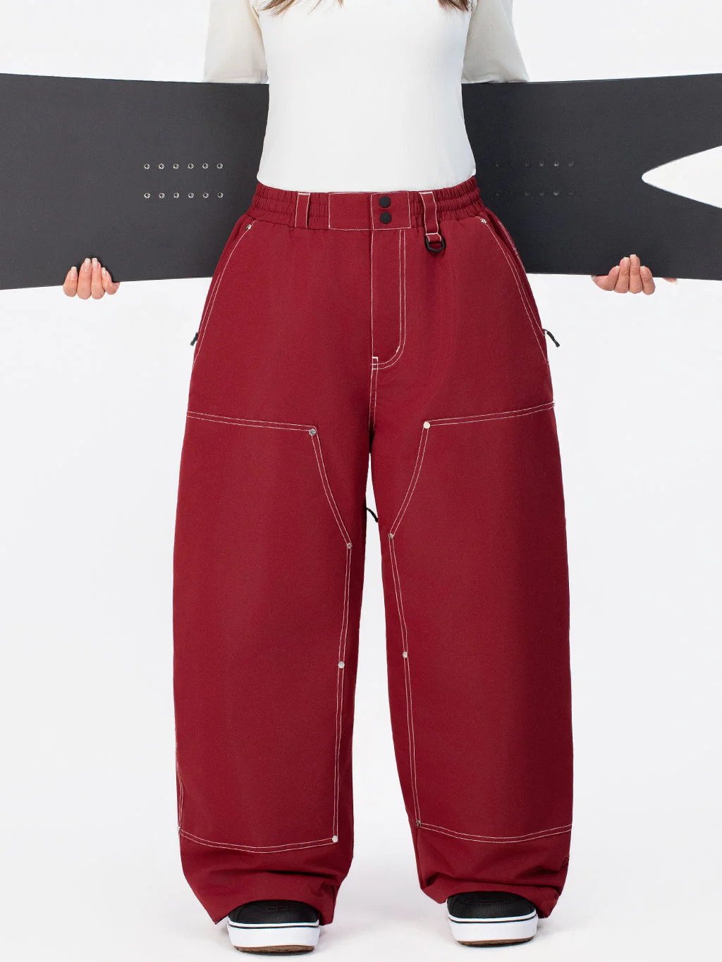 Women's UrbanCraft Utility Freeride Baggy Snowboard Pants with Reinforced Panels - Image 12