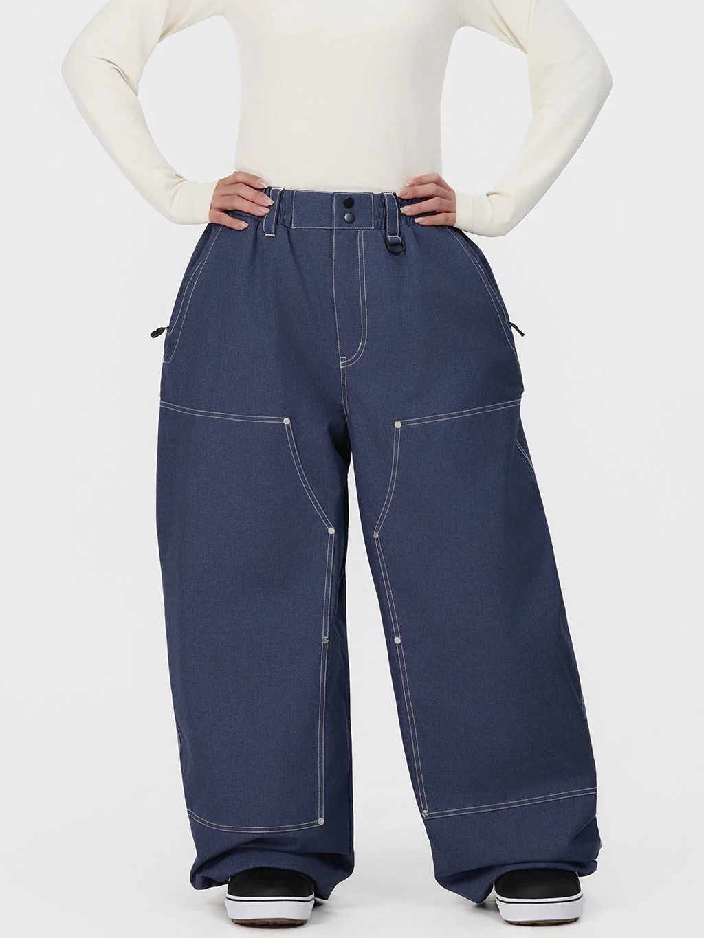 Women's UrbanCraft Utility Freeride Baggy Snowboard Pants with Reinforced Panels - Image 19