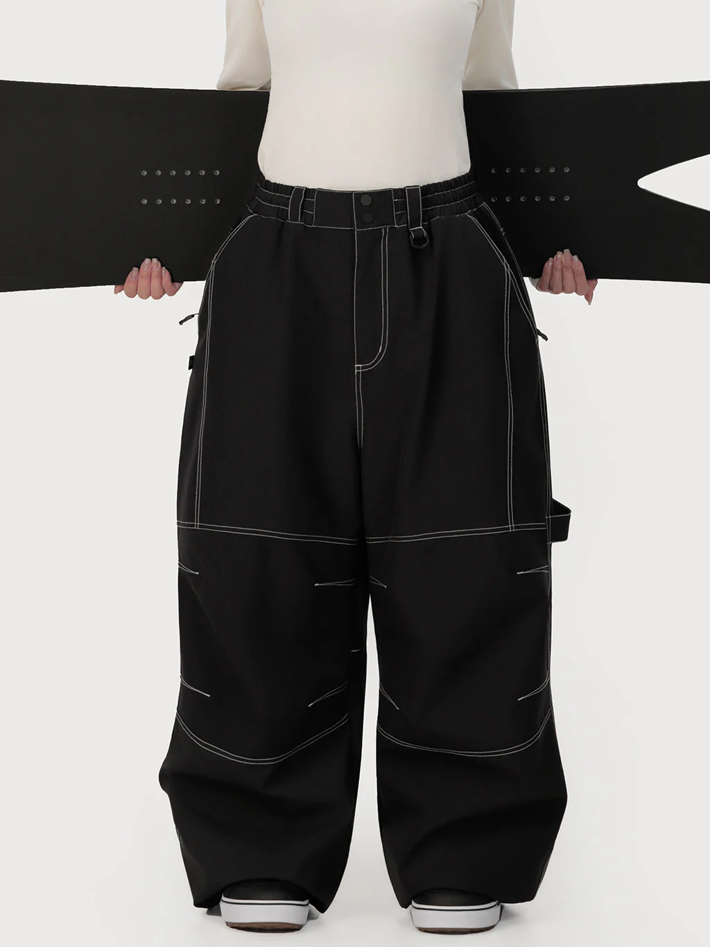 Women's UrbanCraft Workwear Baggy Snow Pants with Enhanced Knee Mobility Design - Image 13